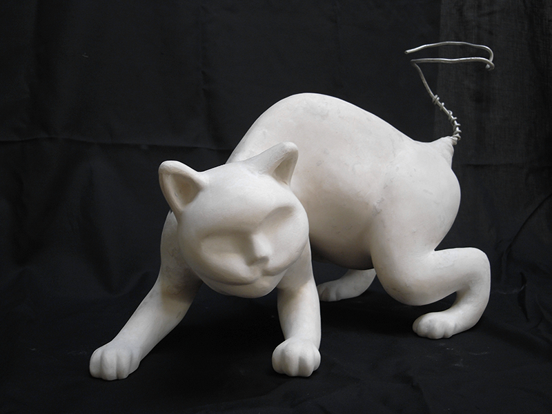 sculpture cat